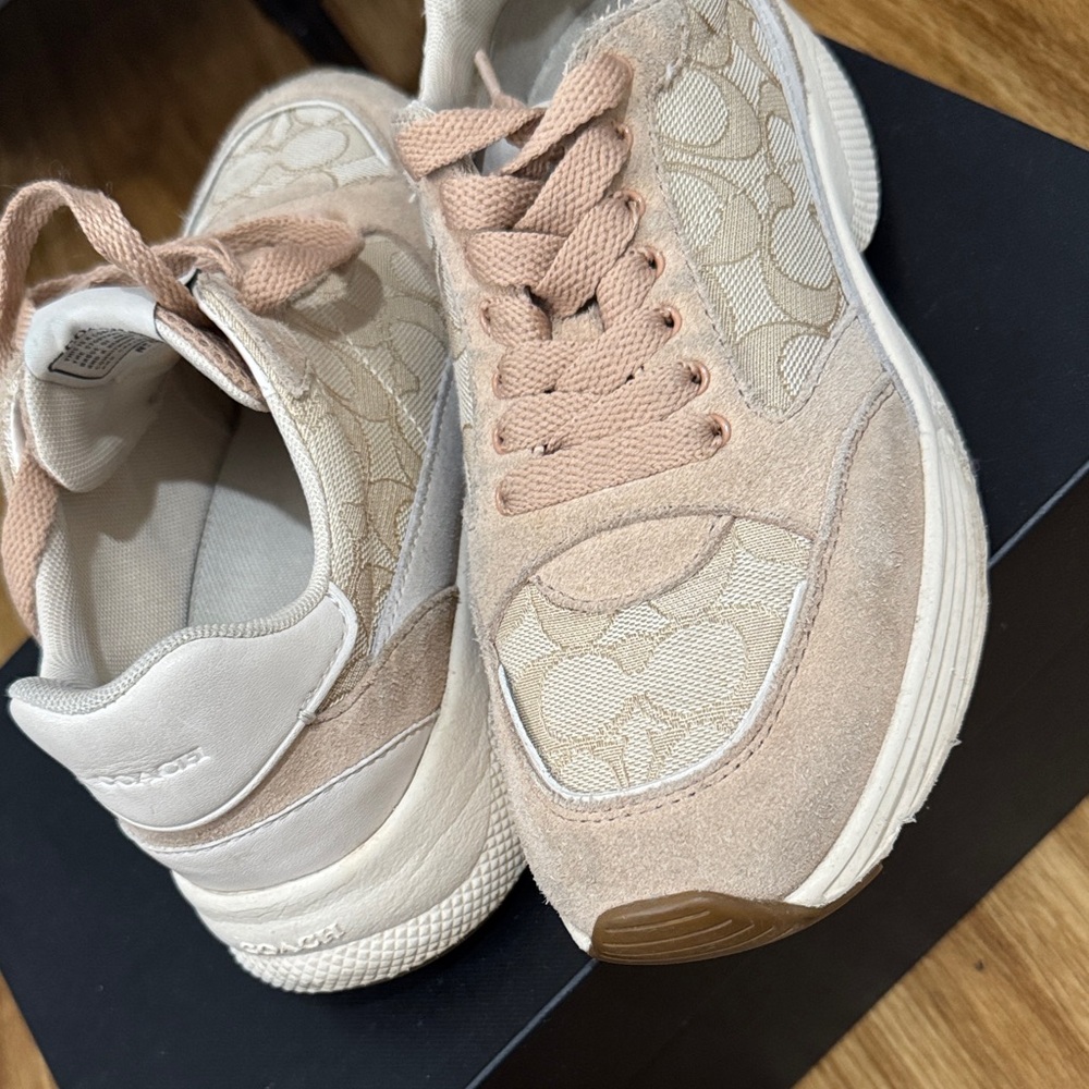 Coach Beige and White Women's Sneakers